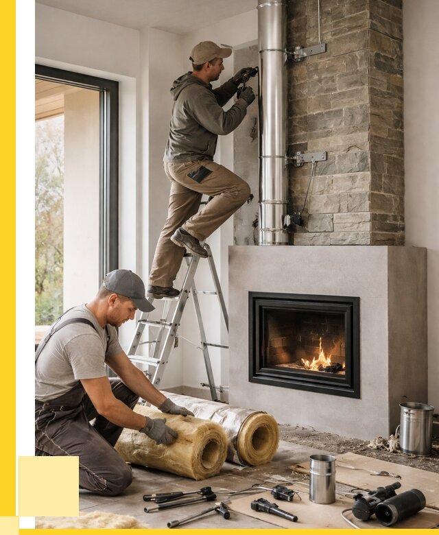 Монтаж дымоходов для каминов в Ялуторовске от 15494 р. ЭриданЛтр