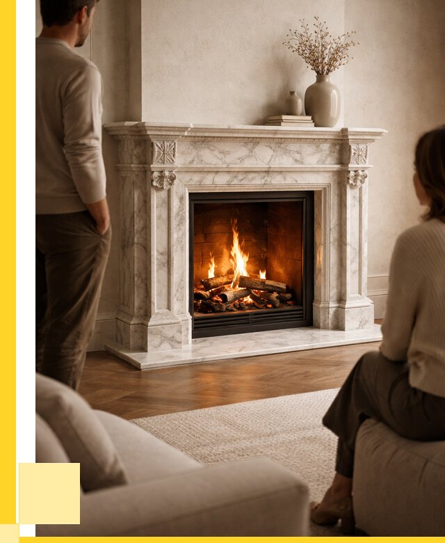 Мраморные камины под ключ в Ялуторовске от 258225 р. | ЭриданЛтр