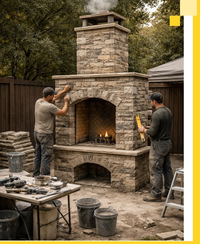 Проектирование и установка уличных каминов в Ялуторовске