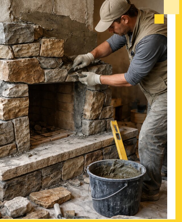 Изготовление и установка каменных каминов под ключ в Ялуторовске