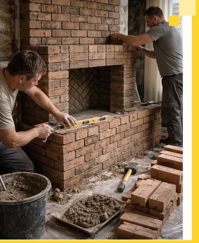 Изготовление и установка кирпичных каминов в Ялуторовске