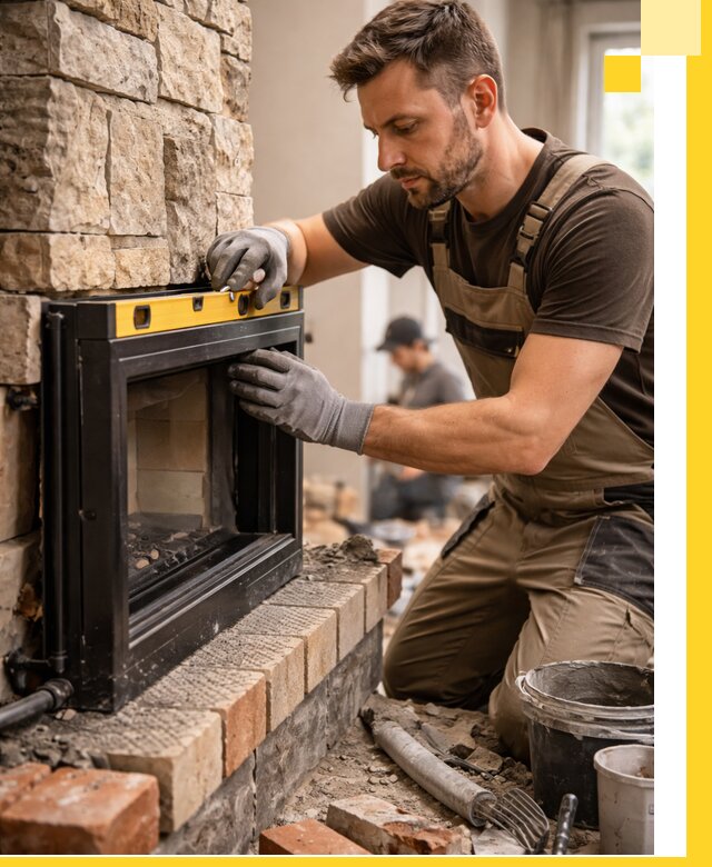 Дровяные камины под ключ в Ялуторовске: монтаж, обустройство