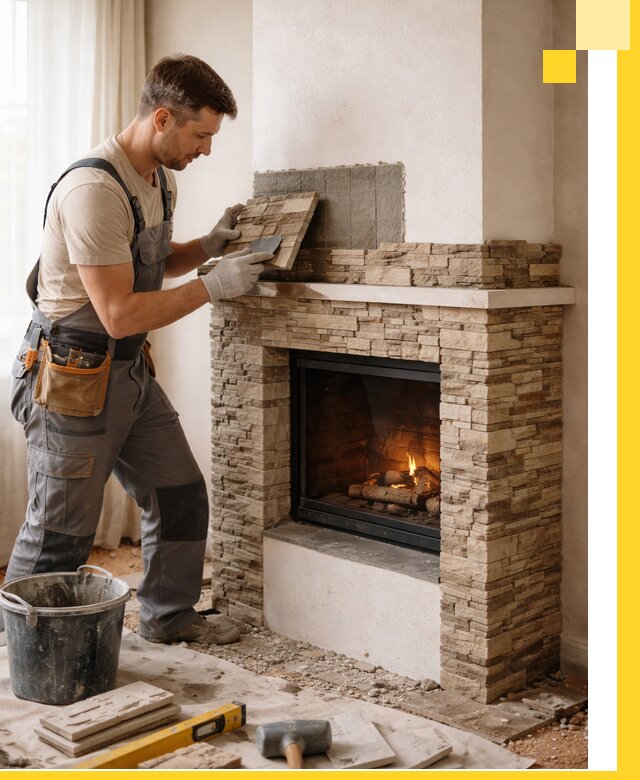 Изготовление и монтаж каминов для дома под ключ в Ялуторовске