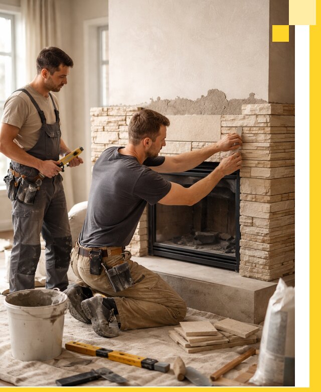 Установка и монтаж каминов для загородного дома в Ялуторовске