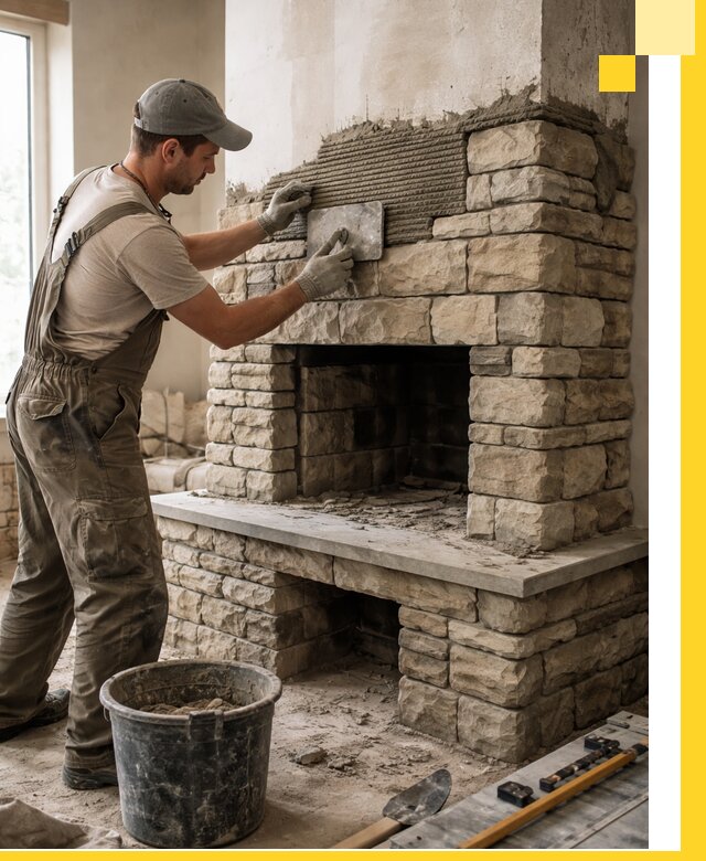 Строительство каминов под ключ в Ялуторовске от проектирования до монтажа