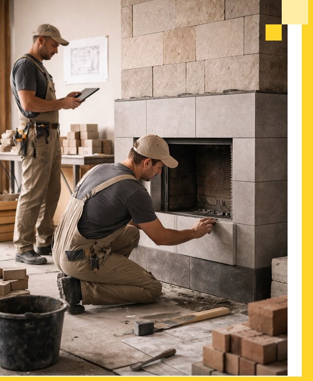 Индивидуальные проекты каминов и каминных систем в Ялуторовске