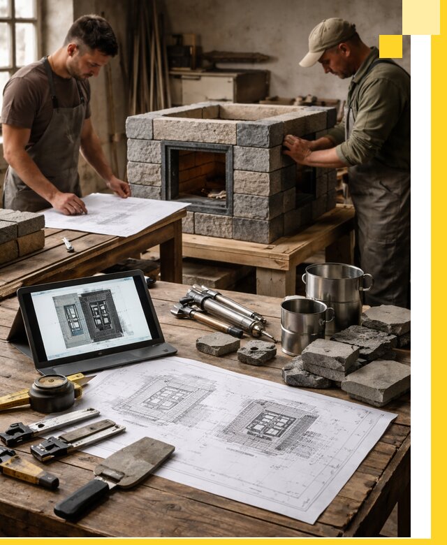 Разработка проектов печей с согласованием и монтажом в Ялуторовске