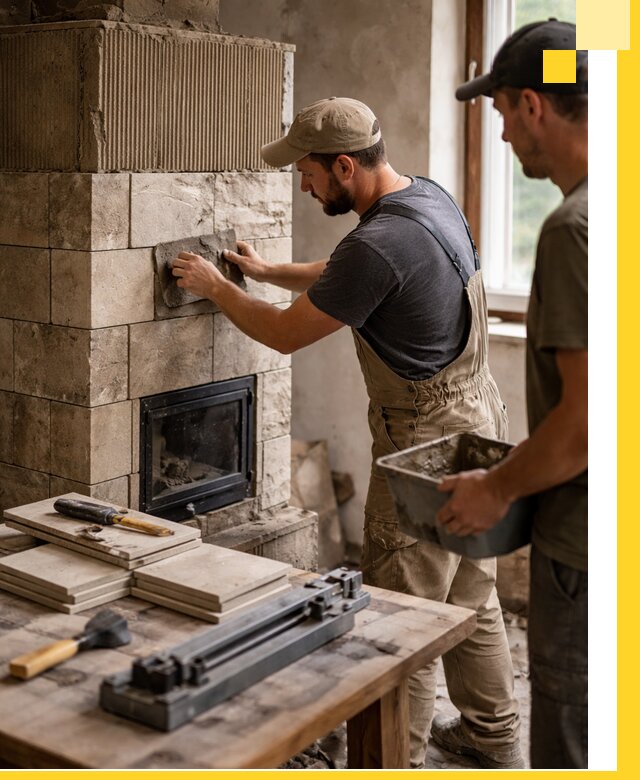 Профессиональная облицовка печей в Ялуторовске: керамика и камень