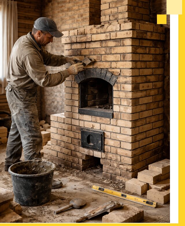 Кирпичные печи под ключ в Ялуторовске: проектирование и кладка