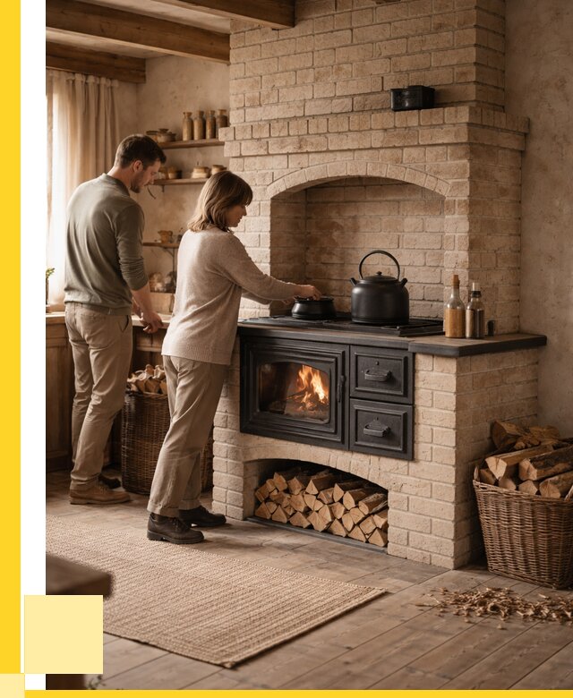 Печи с плитой в Ялуторовске от 46481 р. | ЭриданЛтр — кирпичная печь