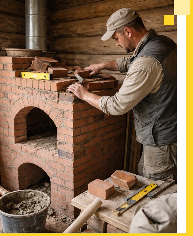 Изготовление и установка русских печей в Ялуторовске под ключ