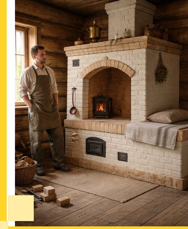 Русские печи с лежанкой под ключ в Ялуторовске от 154935 р. ЭриданЛтр