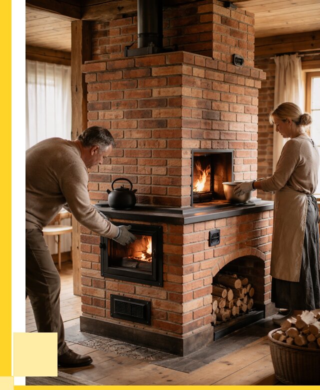 Печи для загородного дома под ключ в Ялуторовске от 82632 р. | ЭриданЛтр