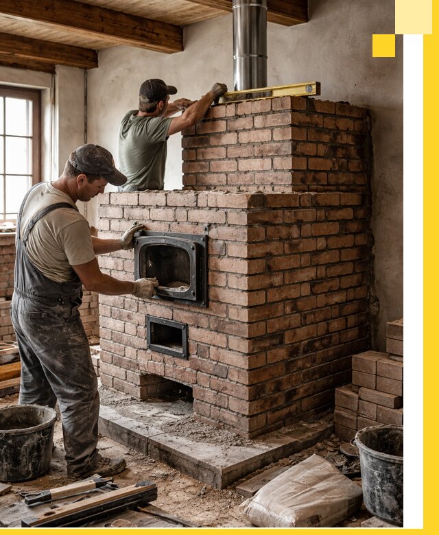 Печи для загородного дома под ключ в Ялуторовске — монтаж и сервис