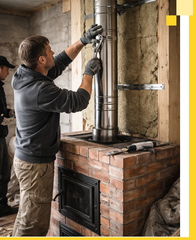 Изготовление и монтаж печей и дымоходов под ключ в Ялуторовске
