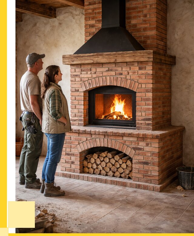 Печи камины из кирпича в Ялуторовске от 123948 р. | ЭриданЛтр