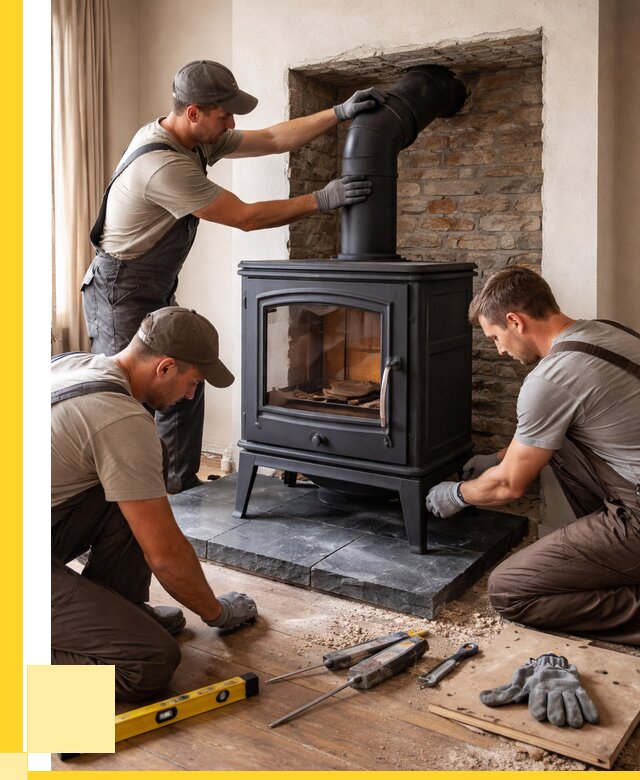 Монтаж печи камина в частном доме в Ялуторовске от 25823 р. | ЭриданЛтр