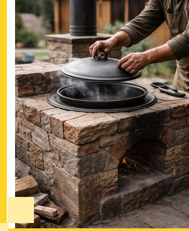 Печи для казана в Ялуторовске по цене от 18592 р. | ЭриданЛтр