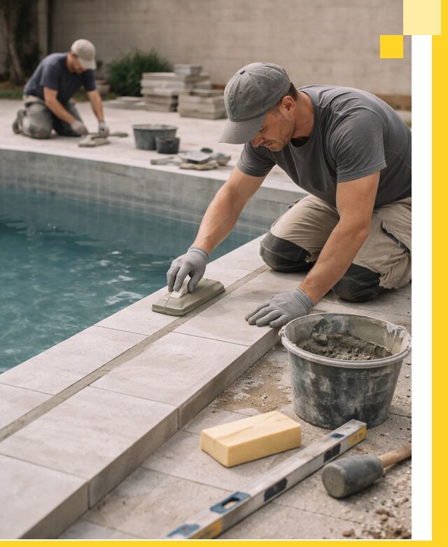 Отделка бассейнов в Ялуторовске: декоративная отделка и гидроизоляция