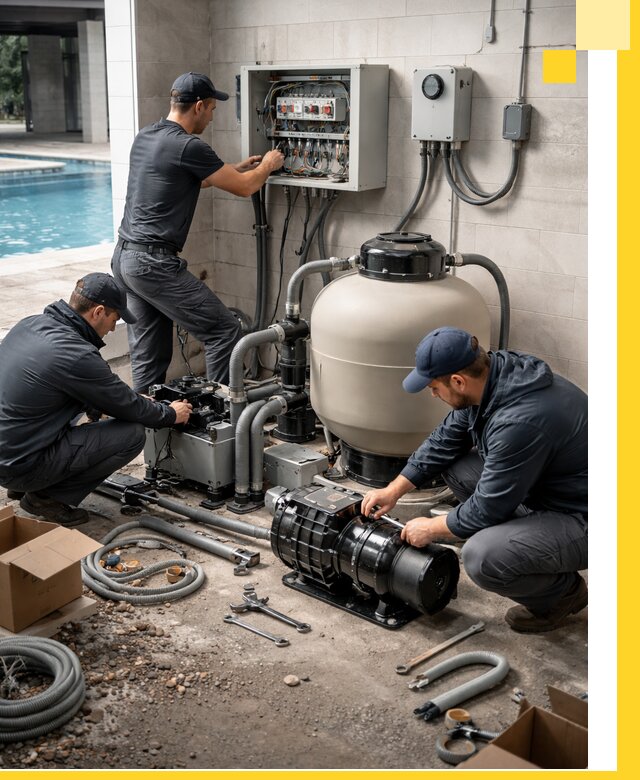 Профессиональный монтаж оборудования для бассейнов в Ялуторовске