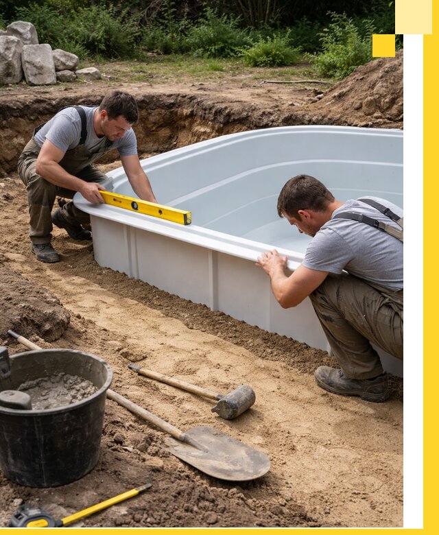 Производство и установка пластиковых бассейнов в Ялуторовске под ключ