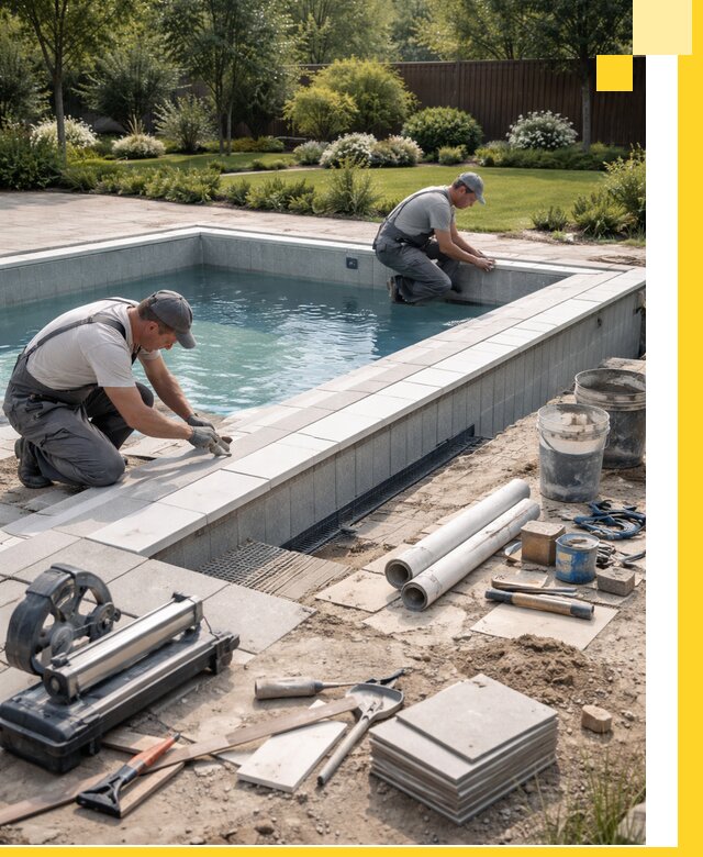 Строительство открытых бассейнов под ключ в Ялуторовске профессионально