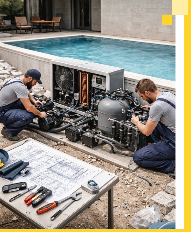 Проектирование и монтаж бассейнов с подогревом в Ялуторовске