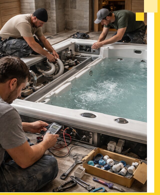 Гидромассажные бассейны под ключ в Ялуторовске, дизайн и монтаж