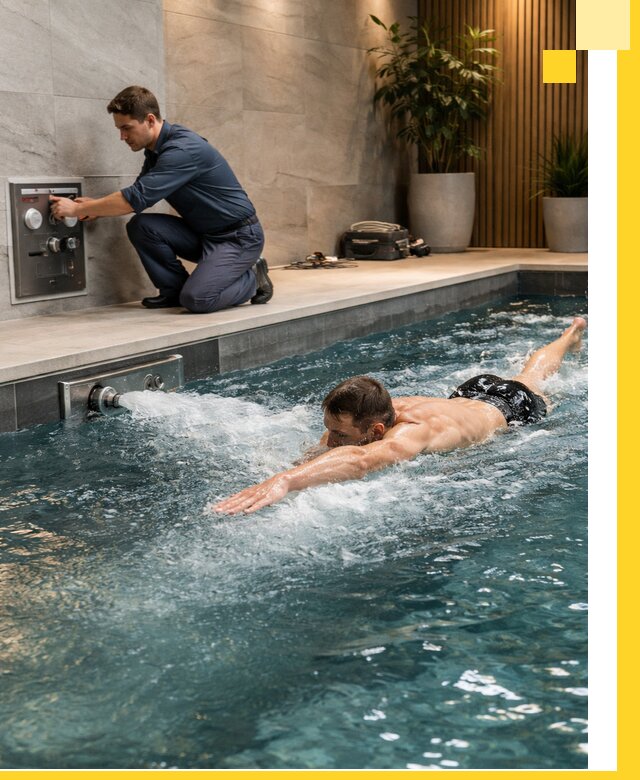 Проектирование и монтаж бассейнов с противотоком в Ялуторовске