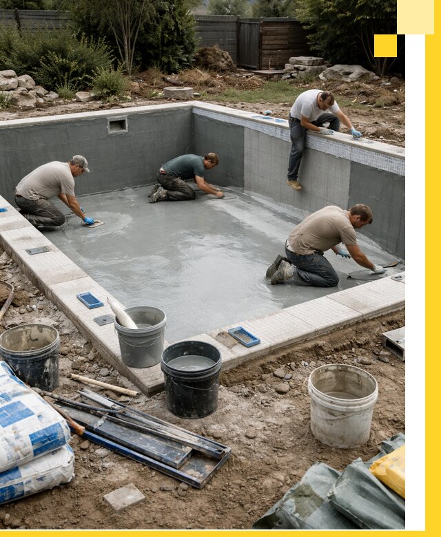 Изготовление и монтаж чаши бассейна под ключ в Ялуторовске