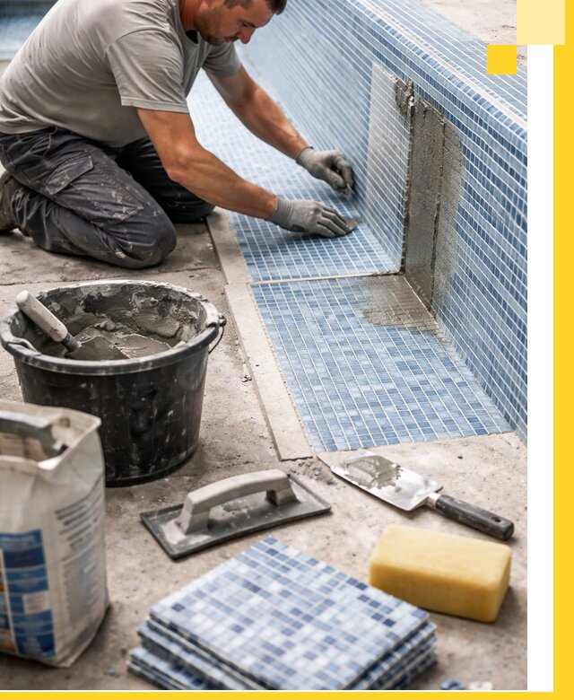 Укладка и ремонт мозаики для бассейнов под ключ в Ялуторовске