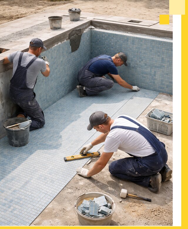 Укладка и установка плитки для бассейнов под ключ в Ялуторовске