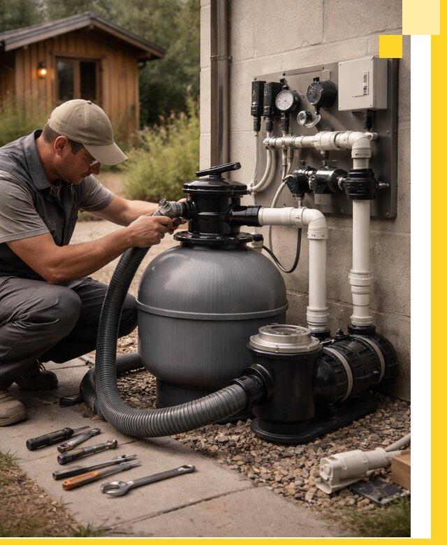 Продажа и монтаж фильтров и насосов для бассейнов в Ялуторовске