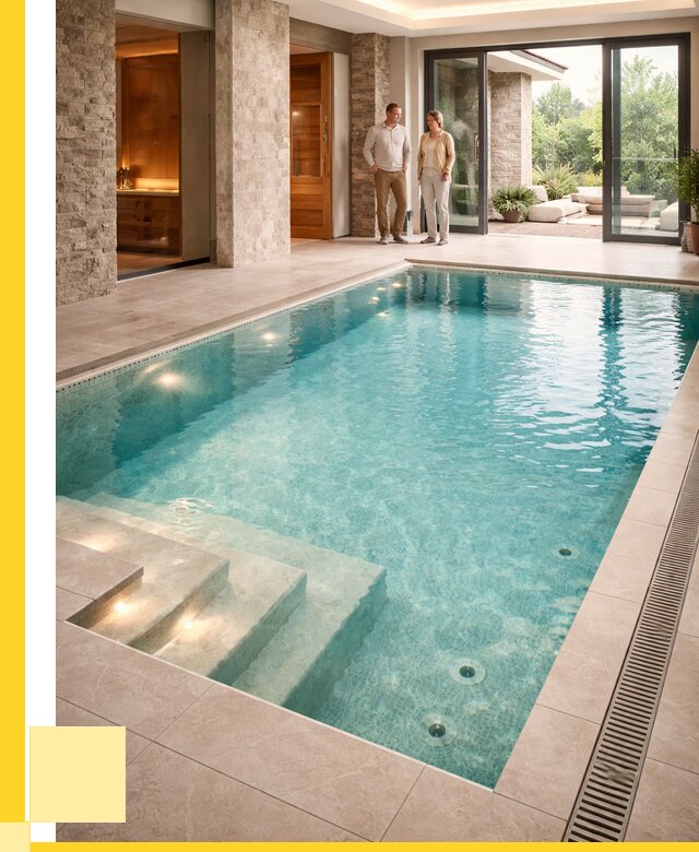 Бассейн во дворе в Ялуторовске: проект, отделка от 1239480 р. | ЭриданЛтр