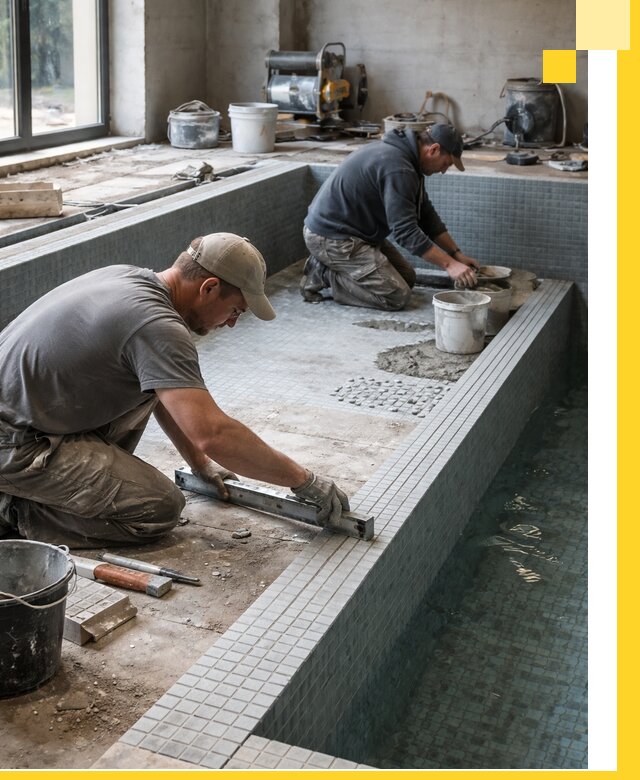 Строительство бассейна в частном доме в Ялуторовске под ключ