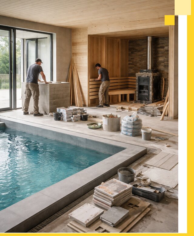 Проектирование и строительство бань с бассейном в Ялуторовске