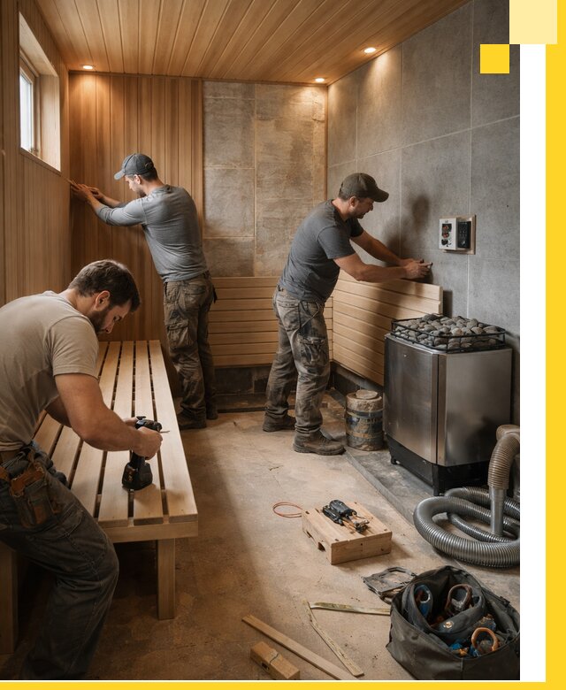 Сауны под ключ в Ялуторовске, проектирование, строительство, отделка