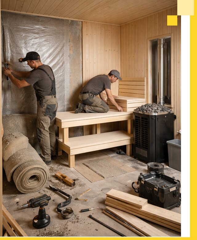 Проекты саун под ключ в Ялуторовске дизайн и строительство