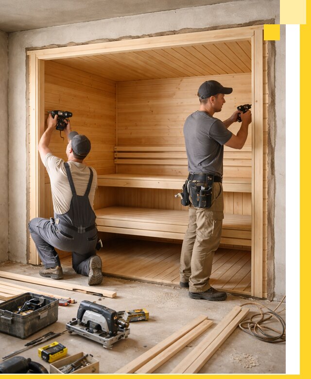 Монтаж саун под ключ в Ялуторовске — проектирование и установка