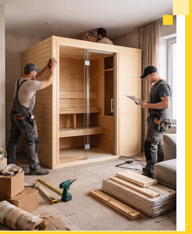 Установка и благоустройство саун в квартире в Ялуторовске