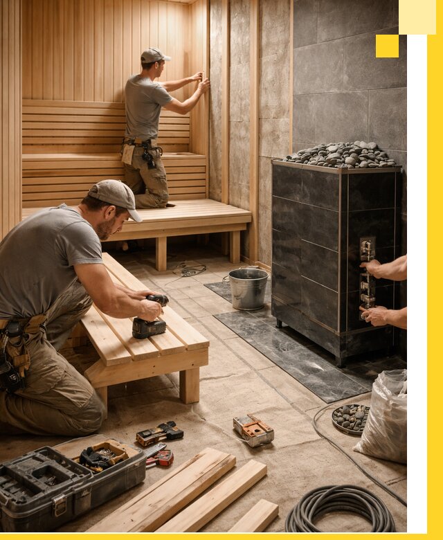 Дизайн и строительство интерьерных саун под ключ в Ялуторовске