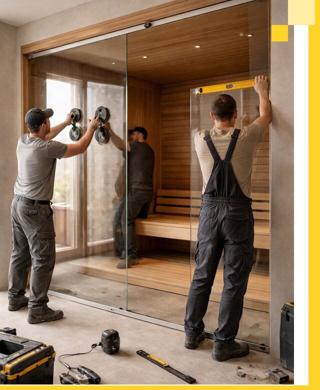 Производство и монтаж стеклянных саун под ключ в Ялуторовске