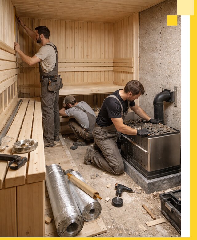 Индивидуальные сауны на заказ в Ялуторовске под ключ, проект и монтаж