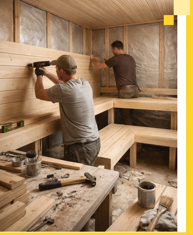 Профессиональная отделка бань и саун под ключ в Ялуторовске