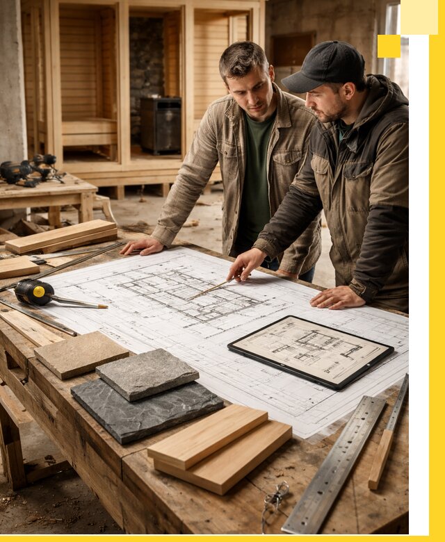 Проекты бань под ключ и планы строительства в Ялуторовске