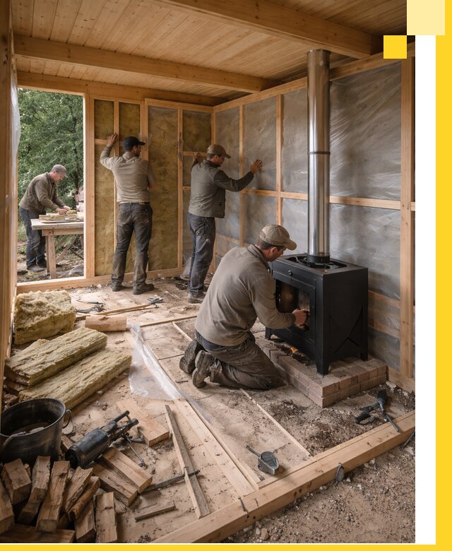 Профессиональный монтаж бань под ключ в Ялуторовске для дома