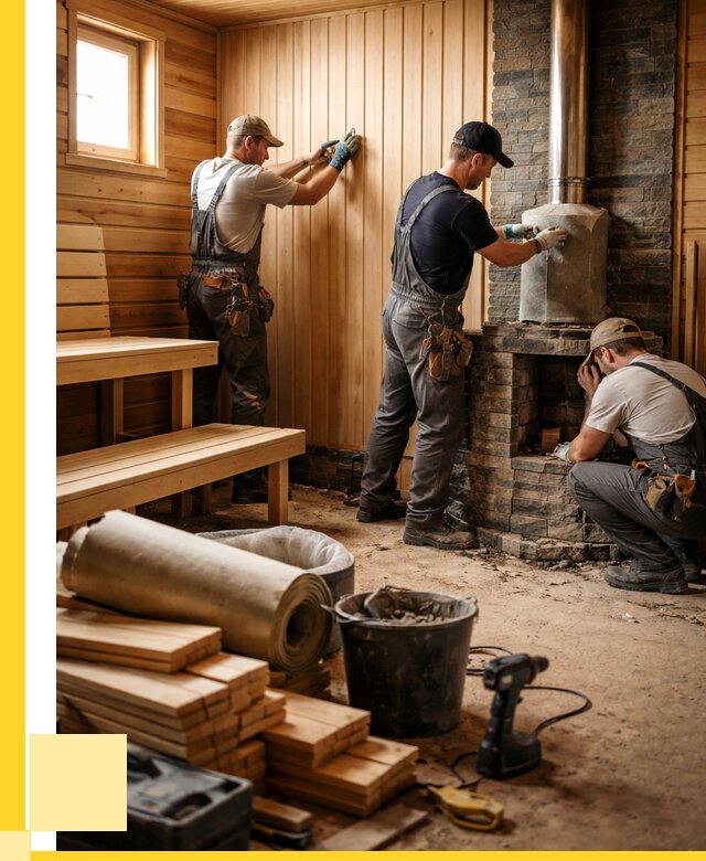 Ремонт бань под ключ в Ялуторовске от 46481 р. | ЭриданЛтр