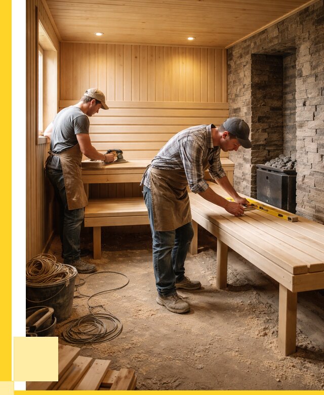 Отделка бани в Ялуторовске: внутренняя отделка от 3099 р. | ЭриданЛтр