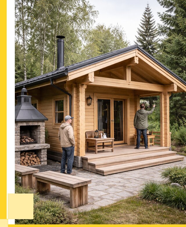 Деревянные бани под ключ в Ялуторовске от 464805 р. | ЭриданЛтр