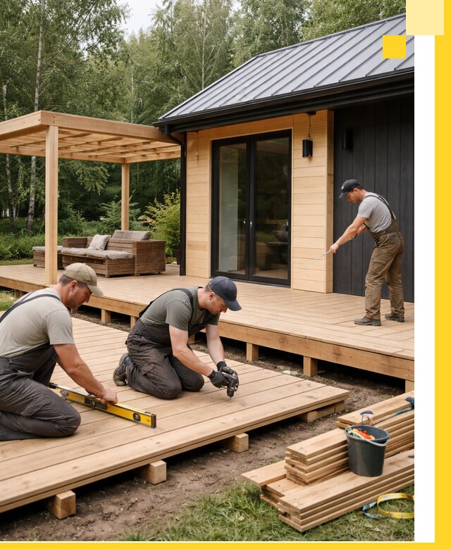 Строительство бань с террасой и бассейном под ключ в Ялуторовске